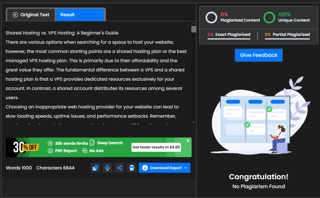 hosting report